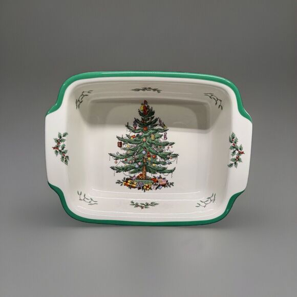 Spode Christmas Tree Oven To Table Casserole Lasagna Dish Pan 12”x 9”x 2 3/4" - Picture 1 of 11